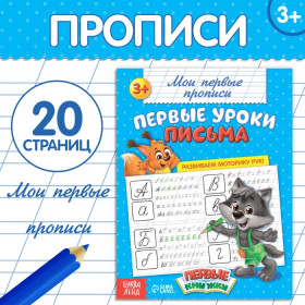 Прописи "Первые уроки письма"  20 стр. 1337375