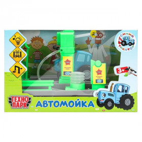 Игрушка пластик свет-звук АВТОМОЙКА с водой 21 см, кор. ТЕХНОПАРК в кор.2*24шт