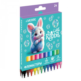 Фломастеры 24цв "Little Rabbit" смываемые вент колп карт упак е/п