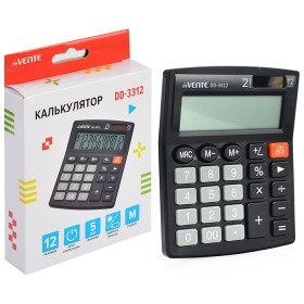 Калькулятор настольный 12-разрядный DP DD-3312 127*105мм черный