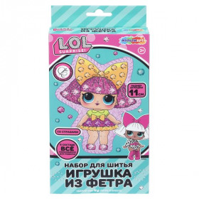 Игрушка из фетра ЛОЛ Со стразами кукла лол MultiArt