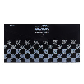 Папка-конверт на кнопке "TOTAL BLACK" Travel-size DL