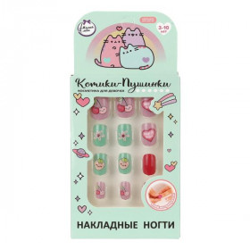 Накладные ногти котики-пушинки в коробке МИЛАЯ ЛЕДИ
