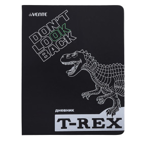 Дневник 1-11кл. "T-Rex" универсальный блок, 48 листов, белая бумага 80 г/м², печать в 1 краску, твер