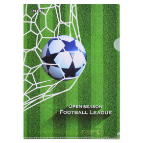 Папка-уголок "Football League" A4 (220x310 мм), 150 мкм, непрозрачная с рисунком