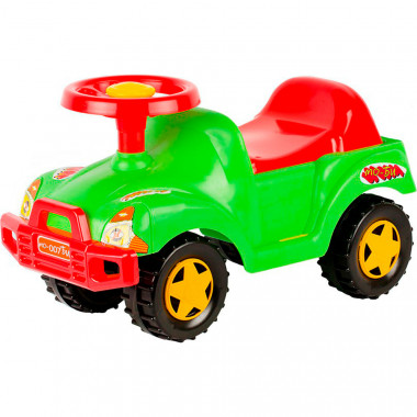 Игрушка Автомобиль-каталка 61 см (зеленый) (в коробке)