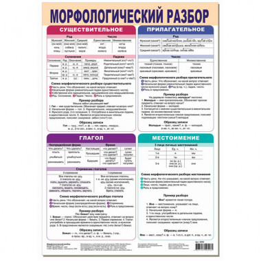 Плакат Морфологический разбор 4206
