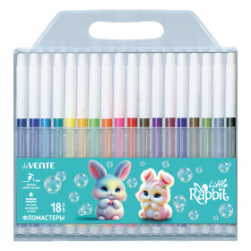 Фломастеры 18цв "Little Rabbit" смываемые невент колп пласт упак е/п